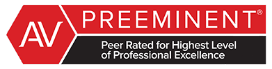 AV Preeminent | Peer Rated for Highest Level of Professional Excellence